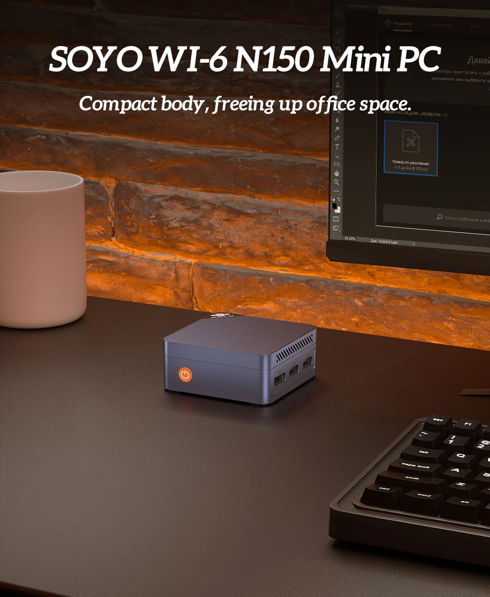 SOYO M4 Mini PC (Intel Twin Lake N150, 12GB DDR5)