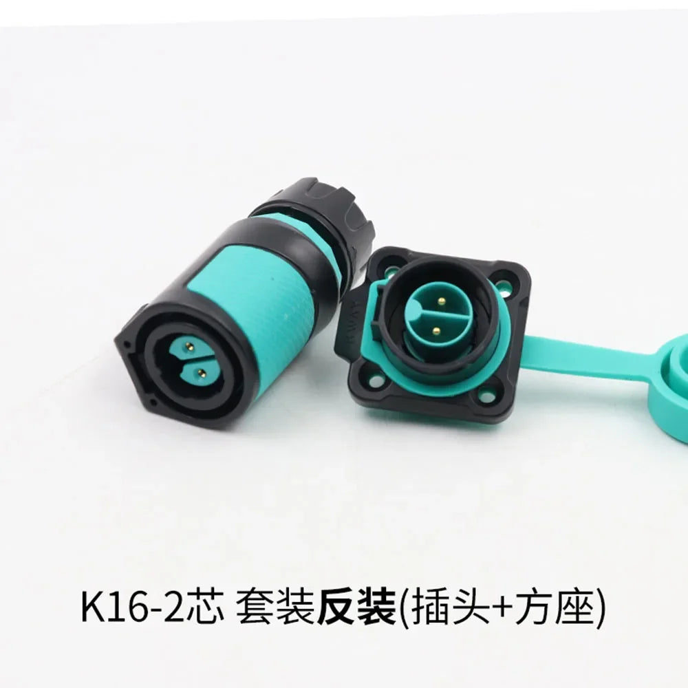 Conector de Aviação Plástico M16 KWAY K16 (2-9 Pinos, IP68)