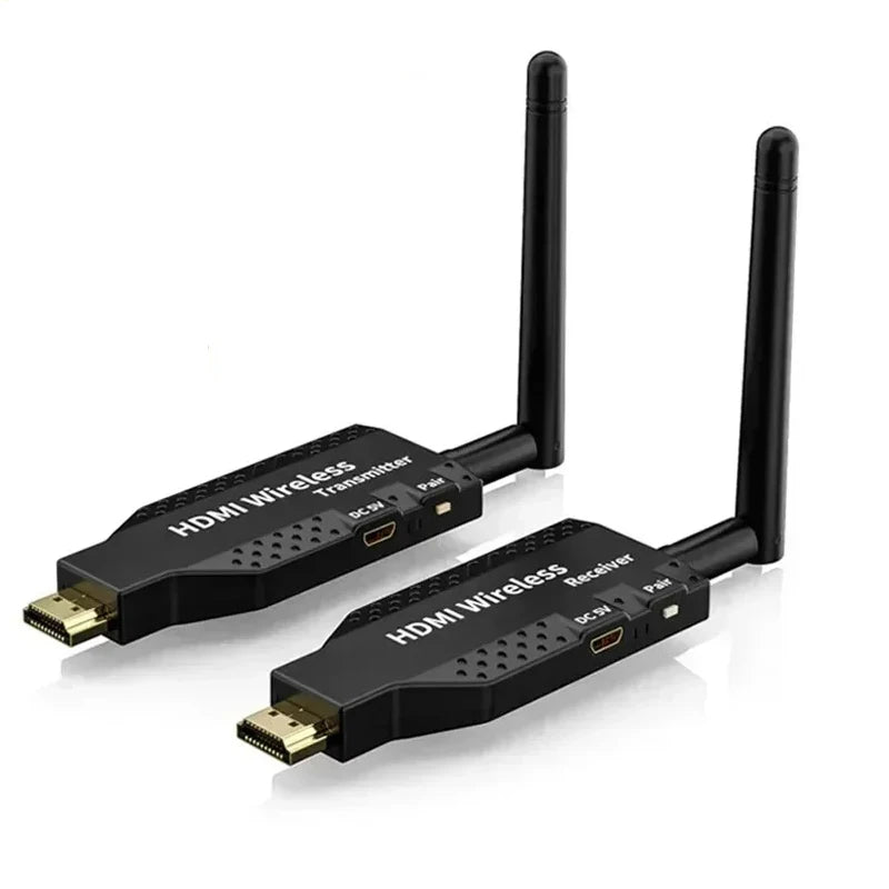 Extensor HDMI Sem Fios 5G (50M, 1080P) – Transmissor/Recetor para PC, PS4 e Projetor