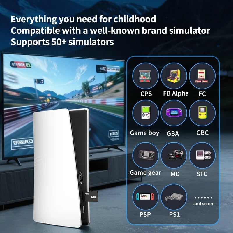 Consola RS5 TV Game (4K, Dual Stick Wireless Controller)