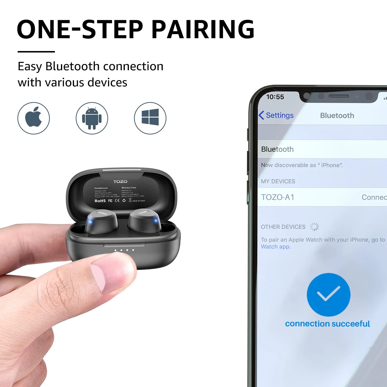 TOZO A1 Earbuds TWS Original (Recondicionado)