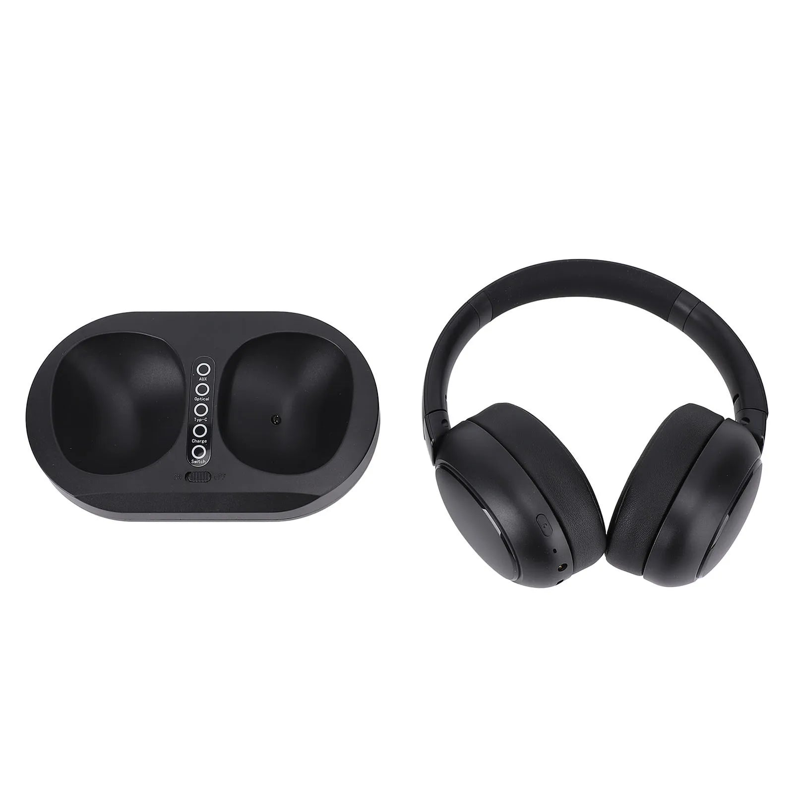 Headphone TV Wireless 2.4G/BT 5.3 com Dock de Carregamento