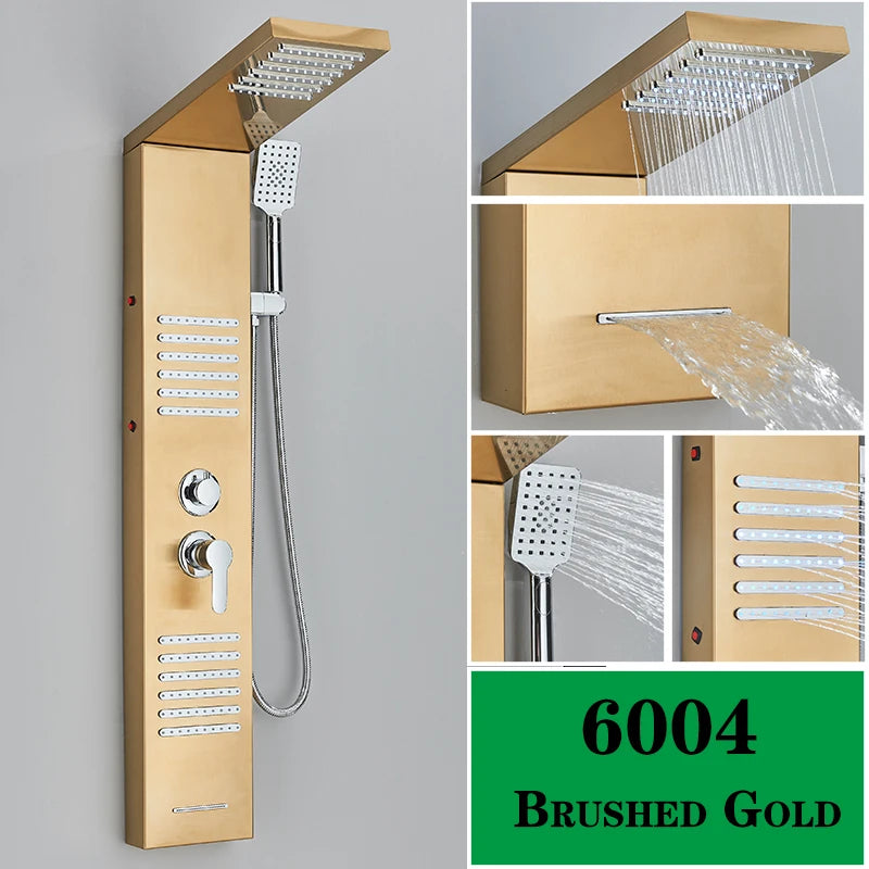 Painel de Duche LED Multifuncional (SPA Massagem e Cascata)