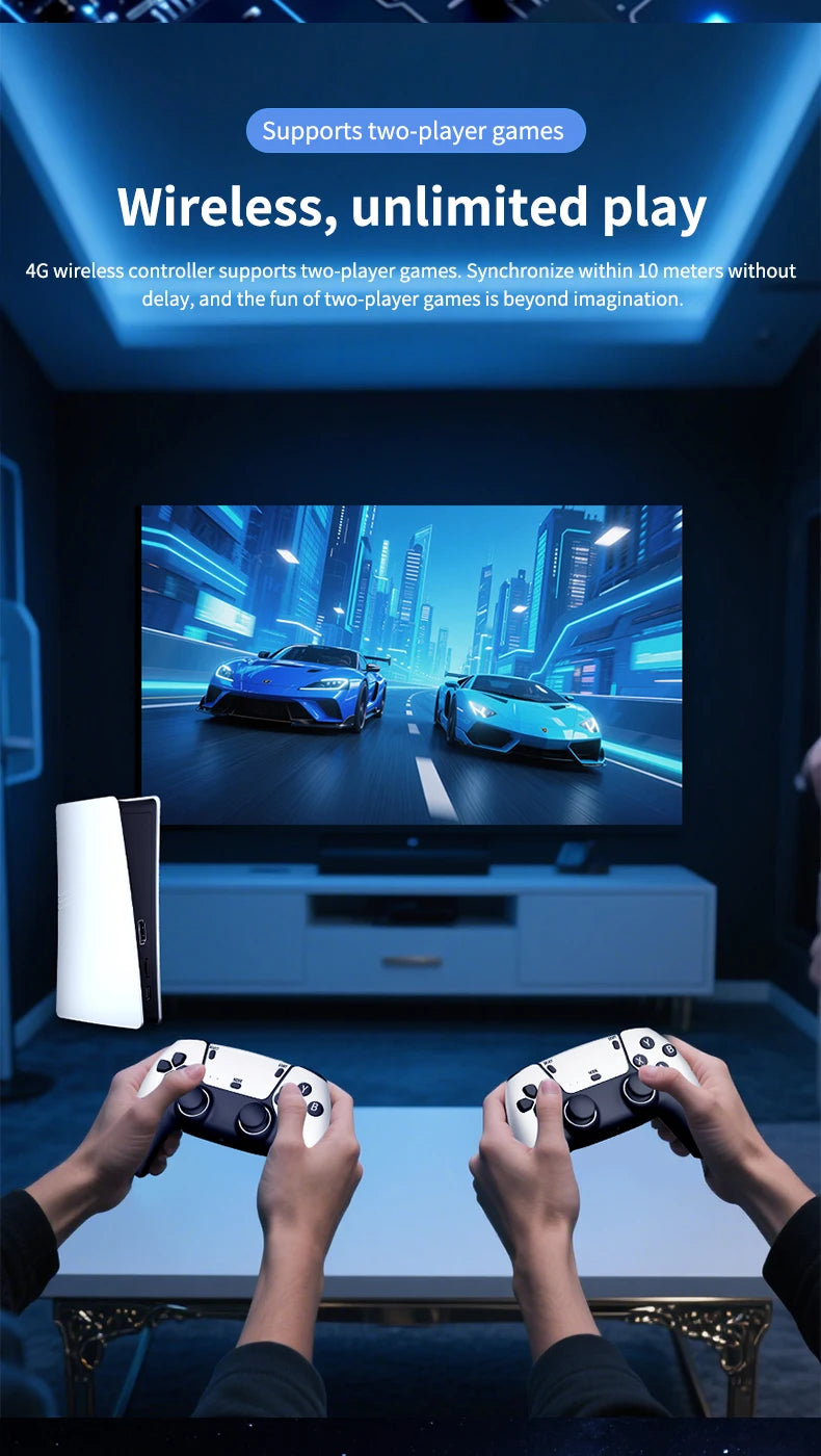 Consola RS5 TV Game (4K, Dual Stick Wireless Controller)