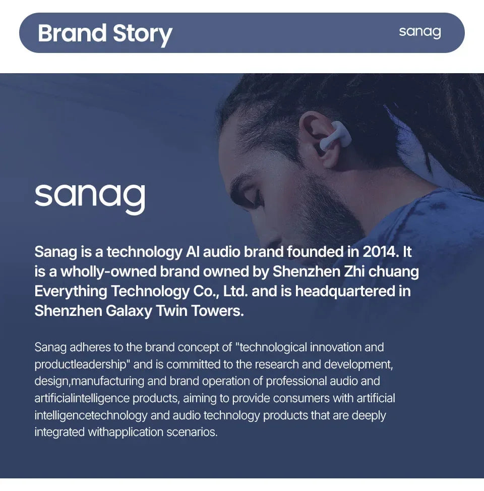 Sanag B33S Bone Conduction (32GB, IPX8)