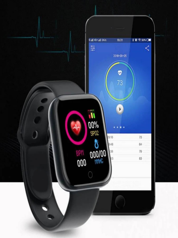 Smart Band Fitness (Controlo de Música e Monitor de Passos) - Compatível com Android/iOS