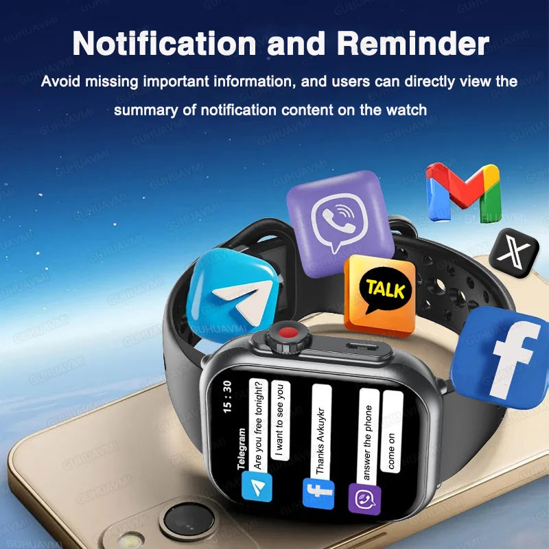 Smartwatch K62 2025 (Ecrã AMOLED, GPS, 1000mAh) – Profissional, Chamada BT e Desporto