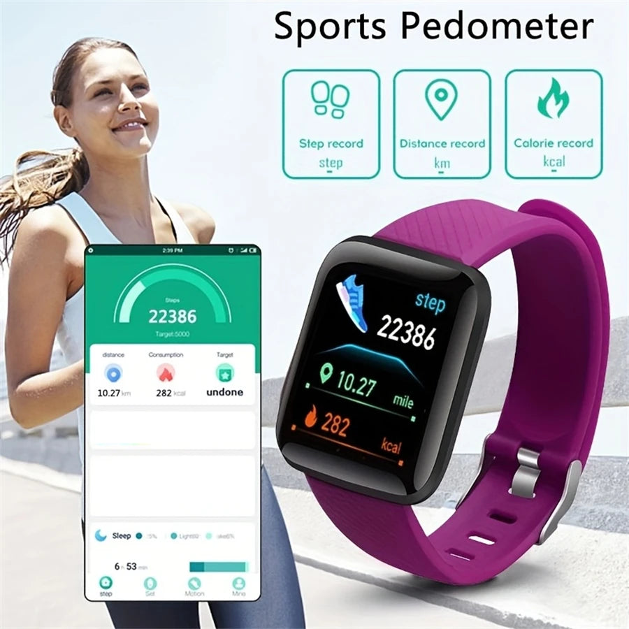 Smart Band Fitness (Controlo de Música e Monitor de Passos) - Compatível com Android/iOS