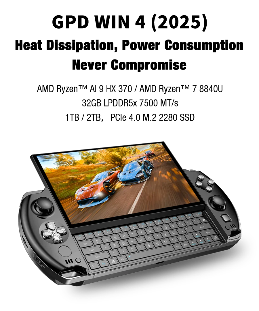 GPD WIN4 (2025) Handheld GamePad (Pocket Laptop)