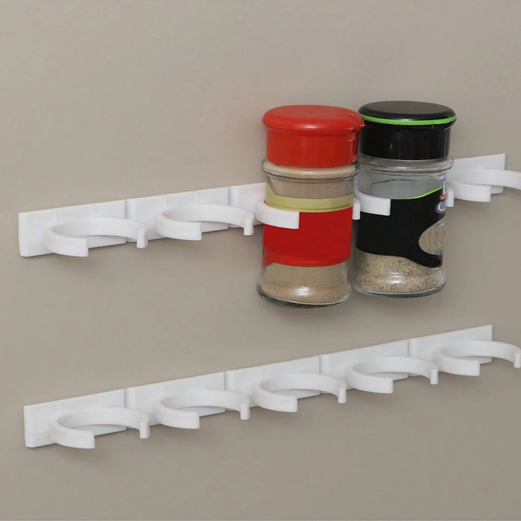 Suporte Adesivo 20 Pçs para Frascos de Temperos – Economia de Espaço para Cozinha