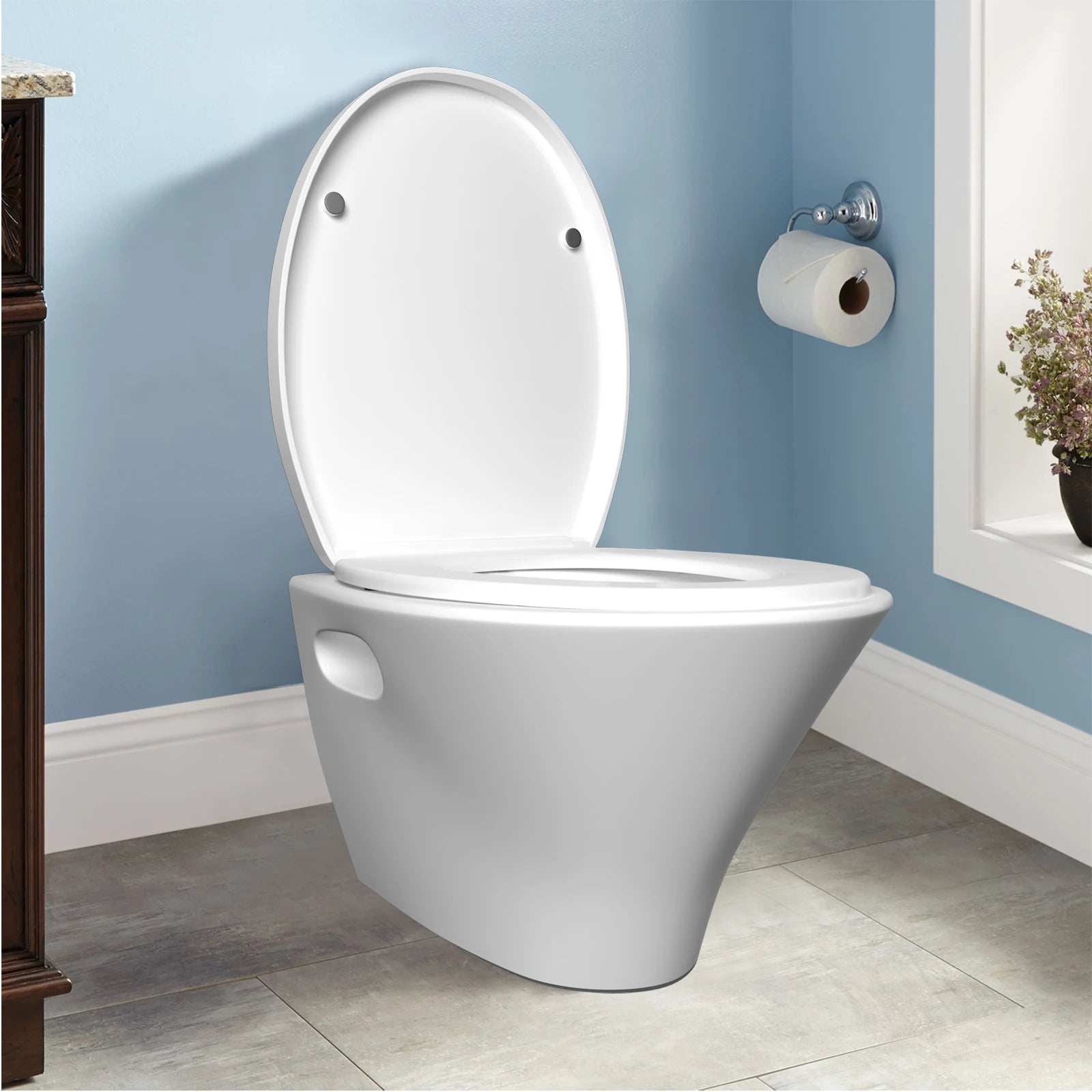 Assento de Sanita O-Type BRIEFNESS (Fecho Suave e Quick-Release)