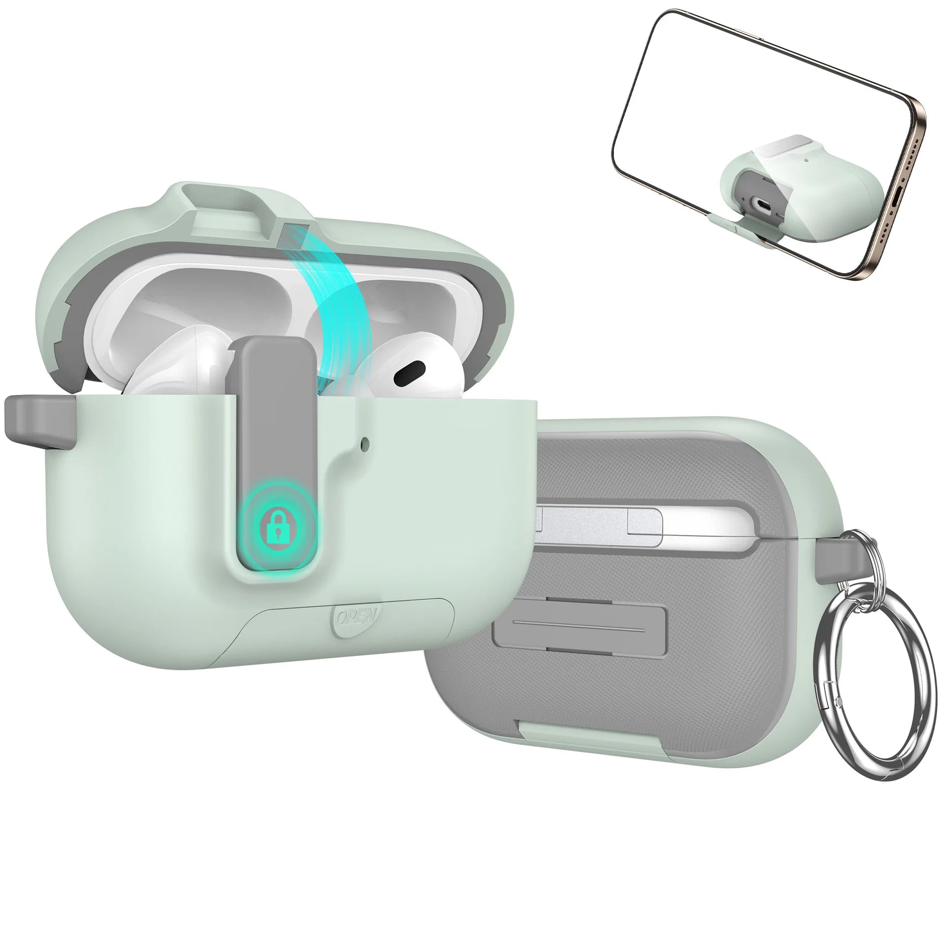 Capa Protetora Fancan para Airpods Pro 3 (C/ Suporte e Kit de Limpeza)