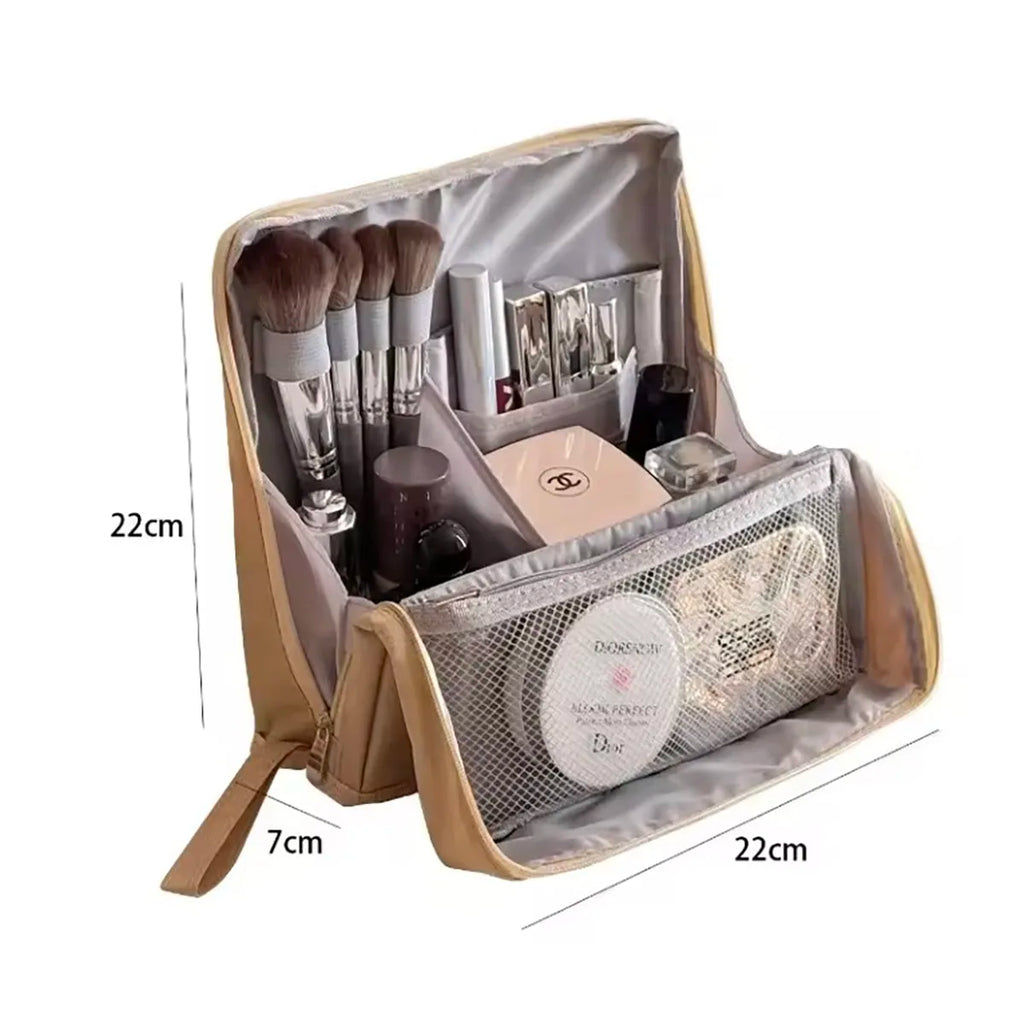Nécessaire de Viagem Multifuncional Grande Capacidade – Organização de Cosméticos e Maquilhagem