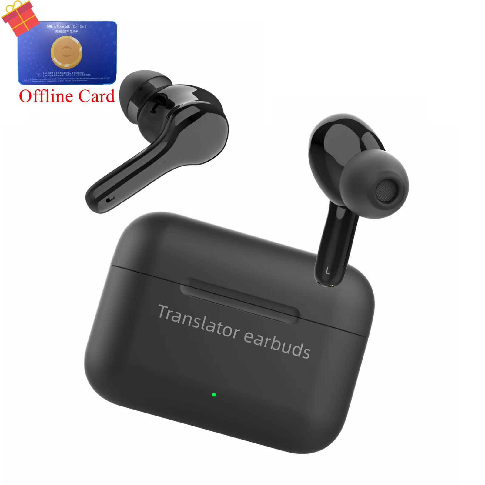 Wooask-M6 Translator Earbuds (144 Línguas + 11 Offline)