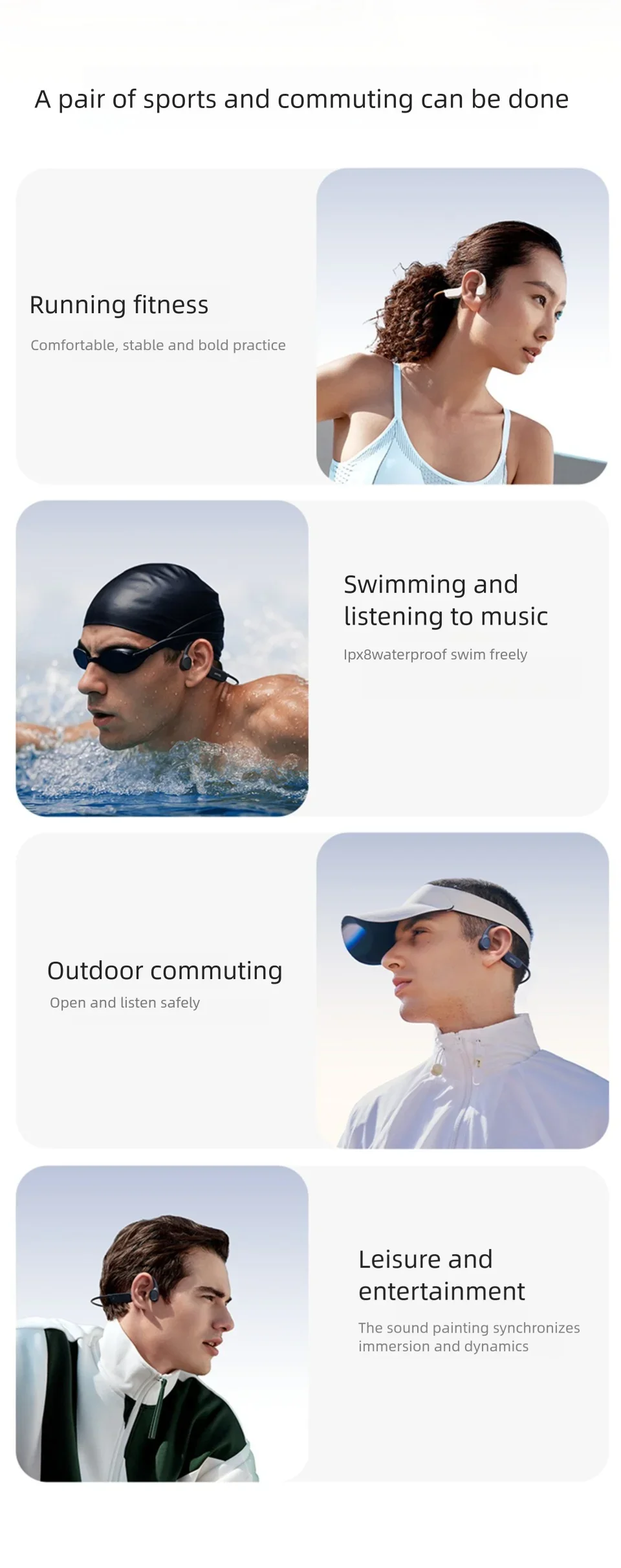 Sanag B33S Bone Conduction (32GB, IPX8)