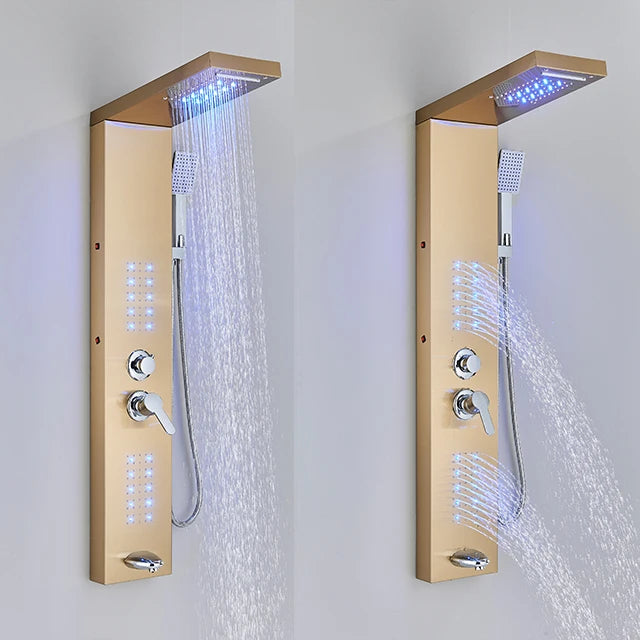 Painel de Duche LED Multifuncional (SPA Massagem e Cascata)