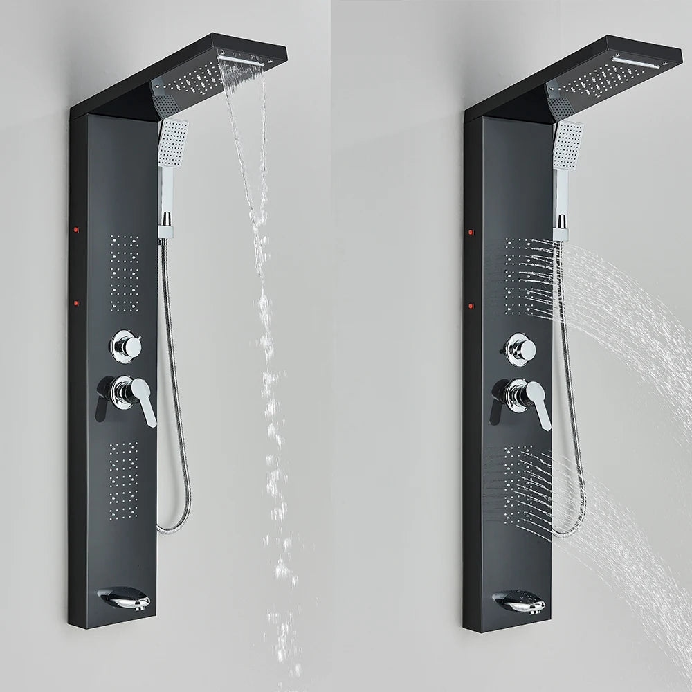 Painel de Duche LED Multifuncional (SPA Massagem e Cascata)