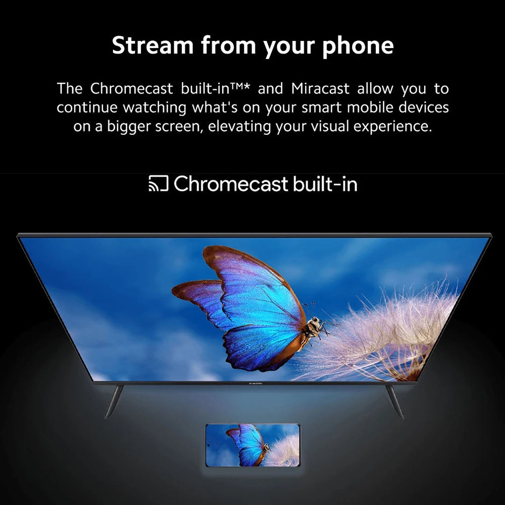 Xiaomi TV A 32, Compact Size with Colorful screen, Dynamic Sound with Dolby Audio™, DTS-X and DTS Virtual:X, Top-end metal fini