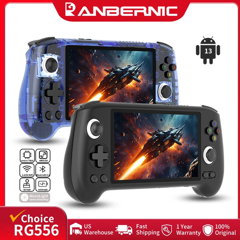 Anbernic RG556 Retro Handheld (AMOLED, Android 13)