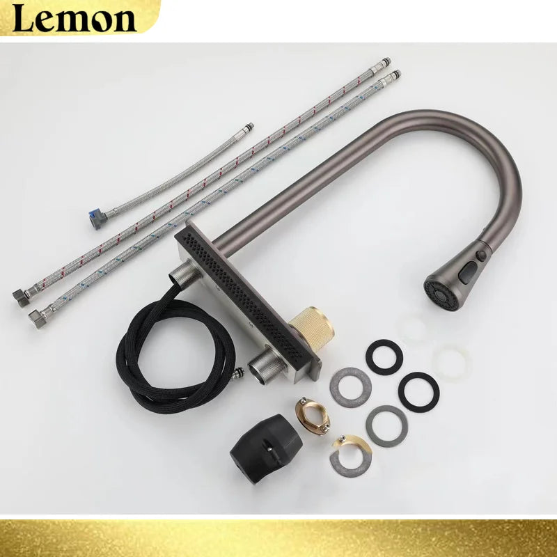 Torneira de Cozinha Casacata Pull Down (Misturador Quente/Frio)