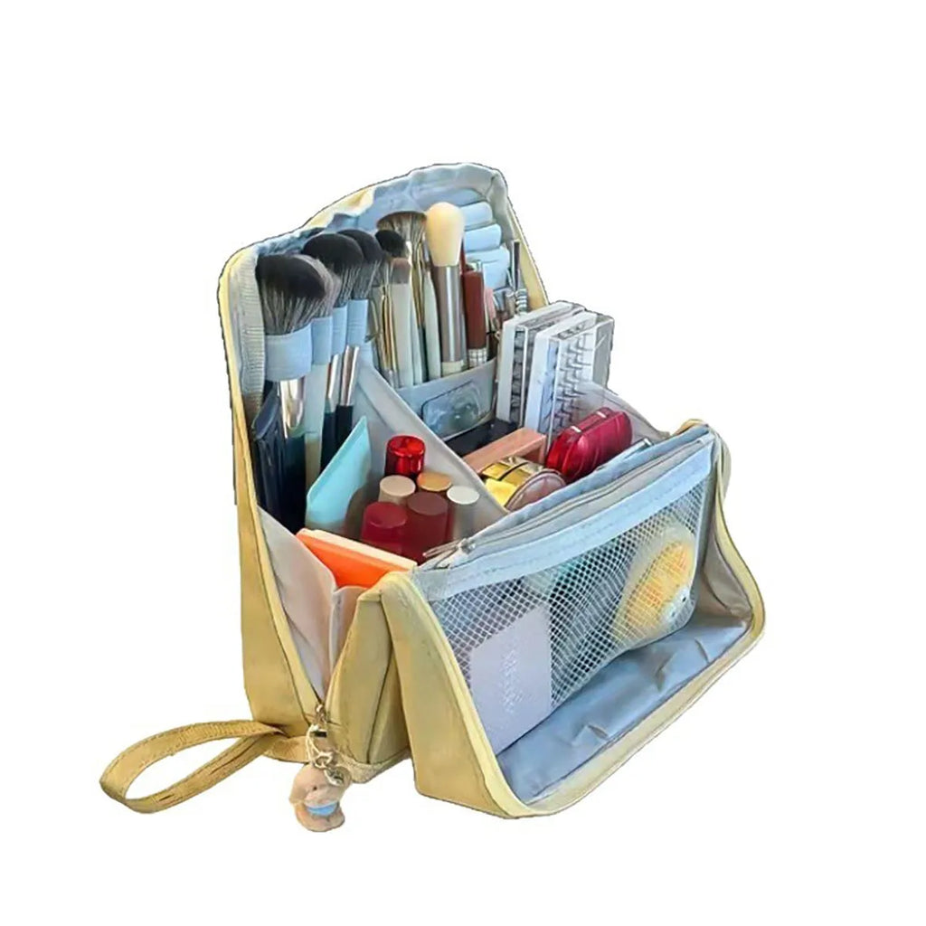 Nécessaire de Viagem Multifuncional Grande Capacidade – Organização de Cosméticos e Maquilhagem