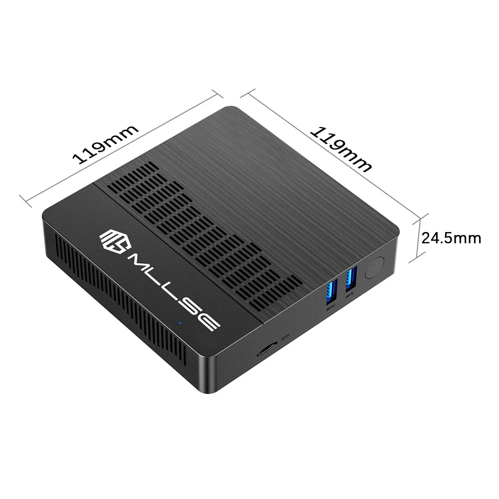 MLLSE M2 Air Mini PC (Intel N4000/J3710, WiFi Dual-Band)