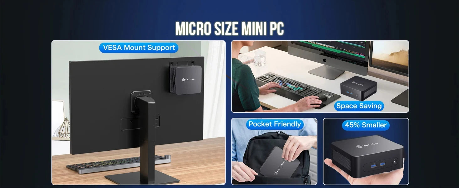 MLLSE G3 Mini PC (Intel N100 Alder Lake, Windows 11 Pro)