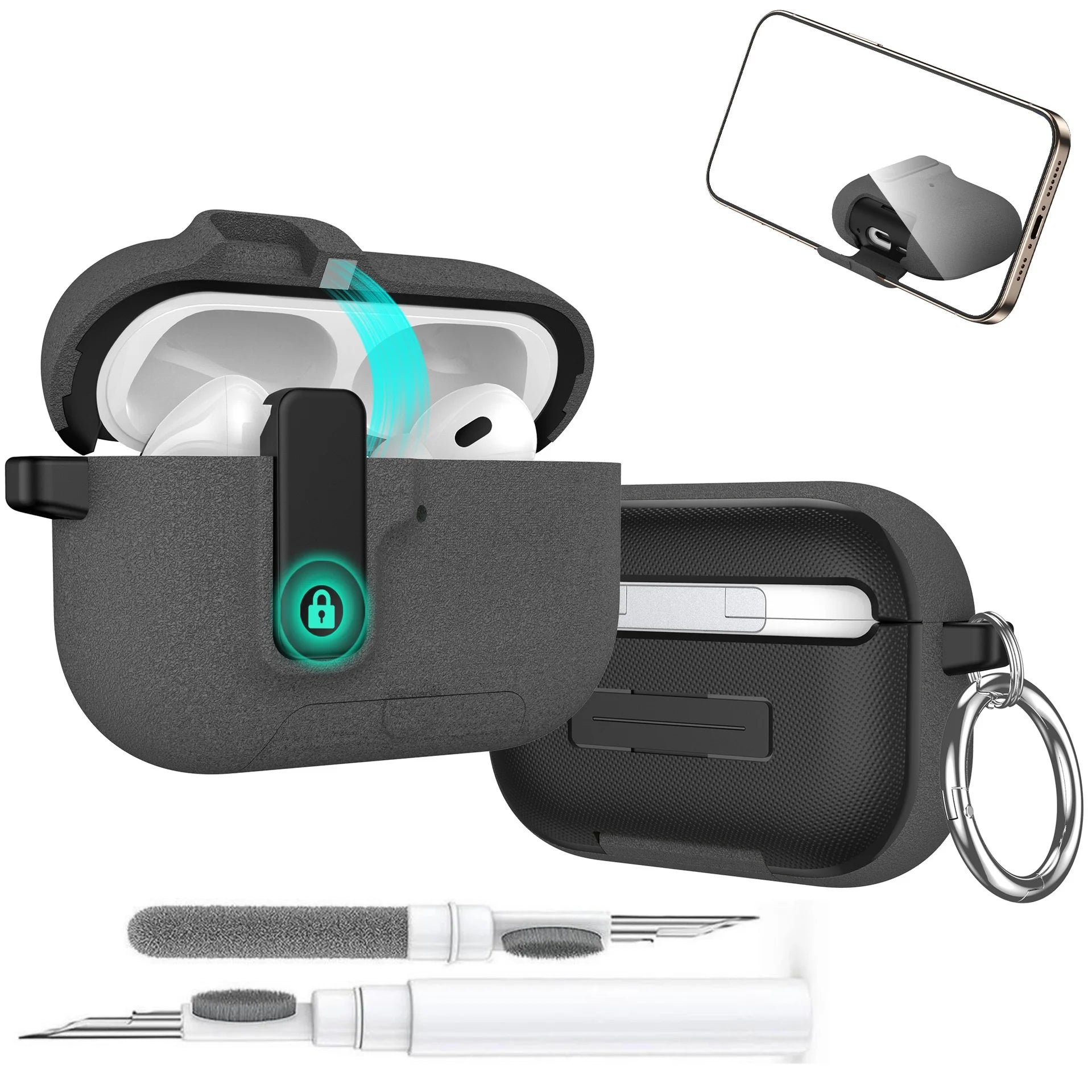 Capa Protetora Fancan para Airpods Pro 3 (C/ Suporte e Kit de Limpeza)