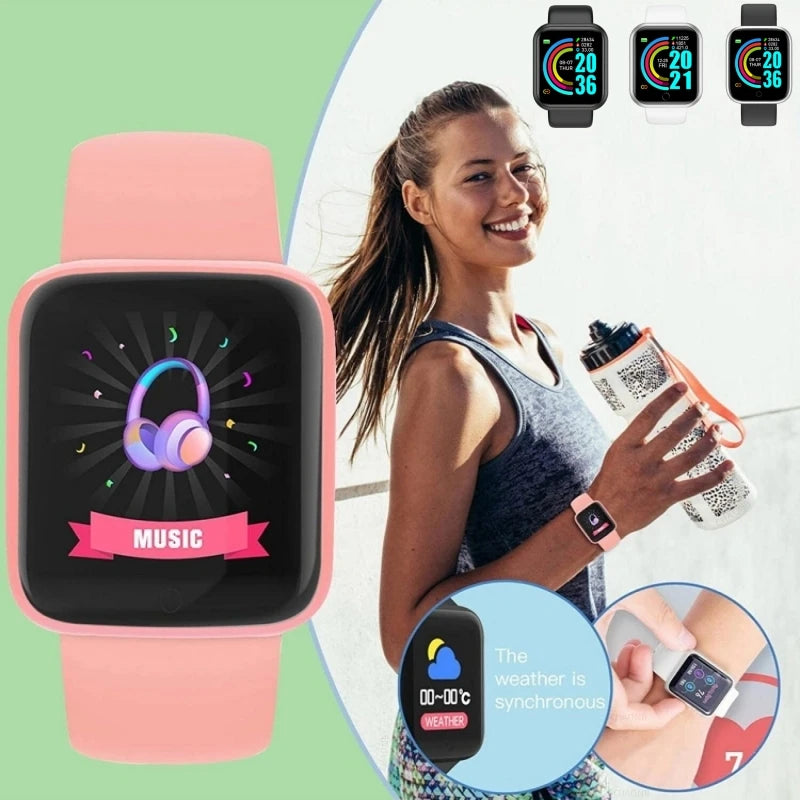 Smart Band Fitness (Controlo de Música e Monitor de Passos) - Compatível com Android/iOS