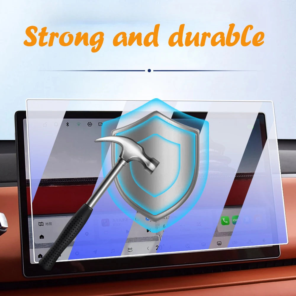 Película de Vidro Temperado 9H para VW ID.3/ID.4 2023-2025 – Protetor de Navegação GPS e Painel (12.9'')