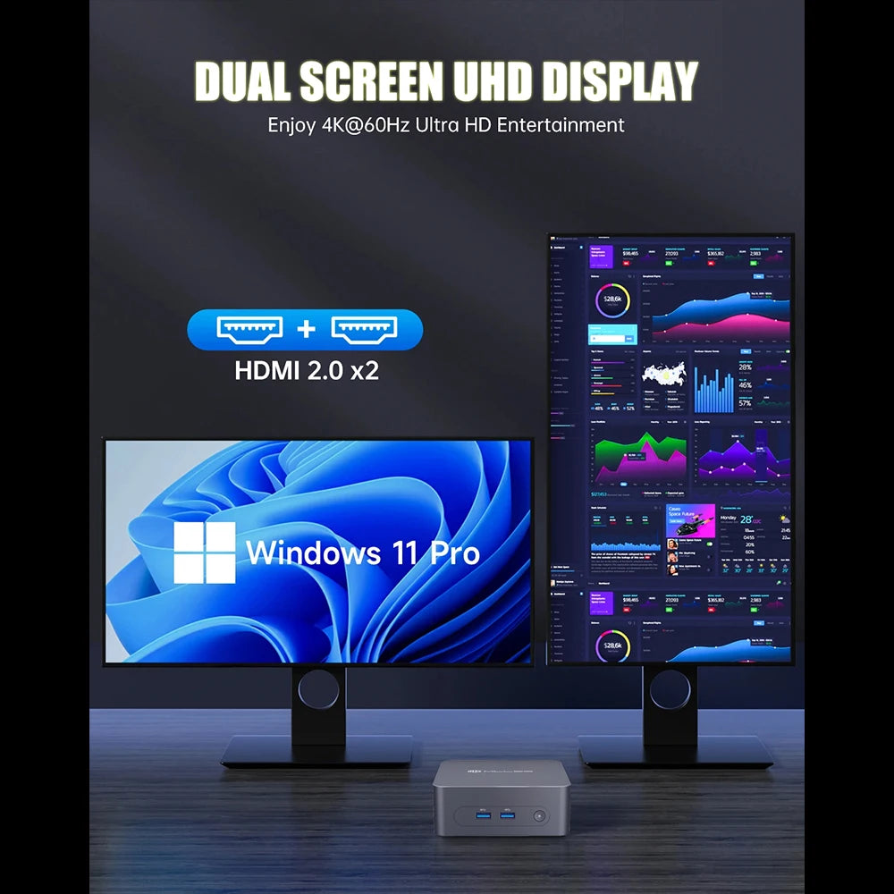 MLLSE G3 Mini PC (Intel N100 Alder Lake, Windows 11 Pro)