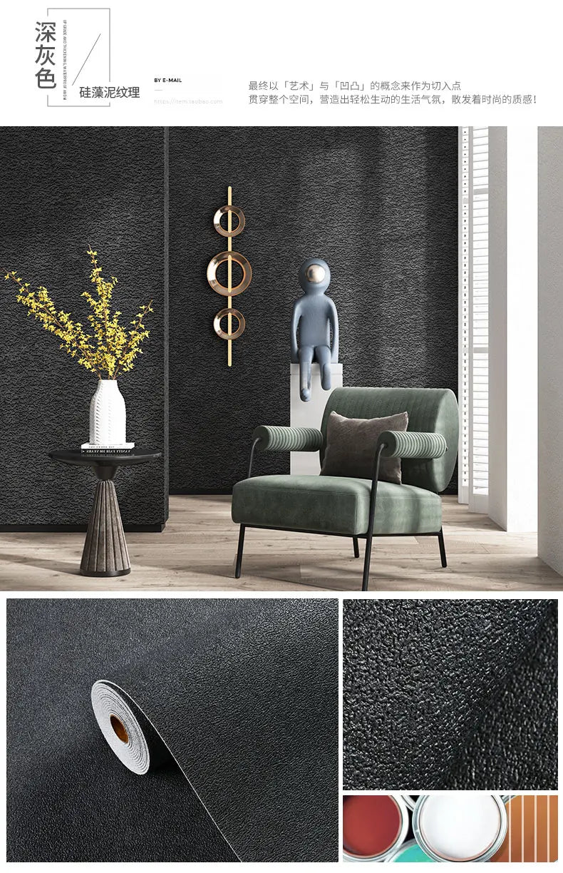 Papel de Parede 3D Foam Self-Adhesive (Efeito Linen)