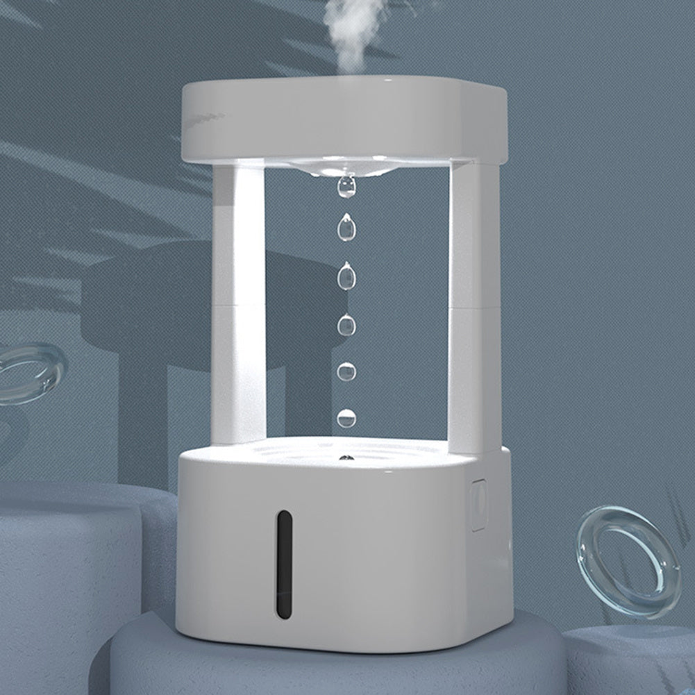 Humidificador Anti-Gravidade Criativo (Gota de Água) | Difusor Ultrassónico Silencioso | Decoração Única | Leano Shop