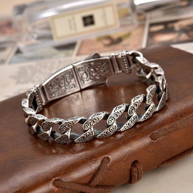 Pulseira Masculina Estilo Leão Dominador (Retro) | Acessório Unissexo com Galvanização | Leano Shop